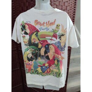 Vintage Y2K Caribbean Dreams Parrot Head Party T Shirt Margaritaville Big Large